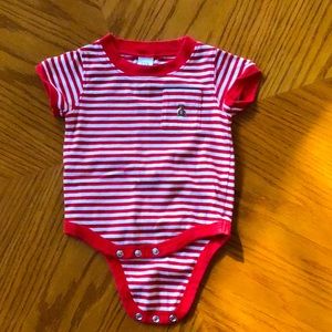 Baby Gap onesie with a little bear on the pocket